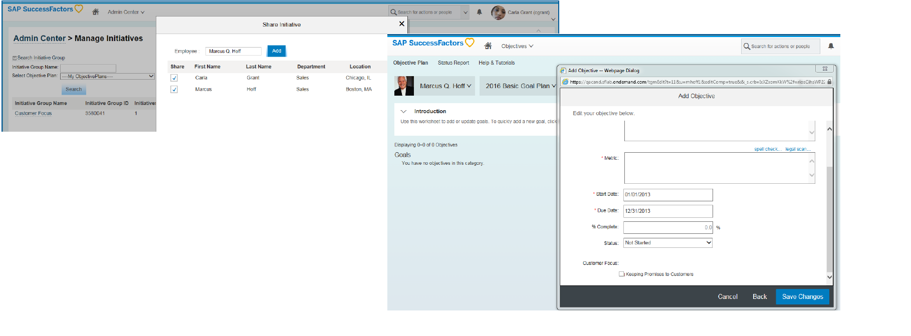 SuccessFactors 2016 Performance and Goals Management Updates summary