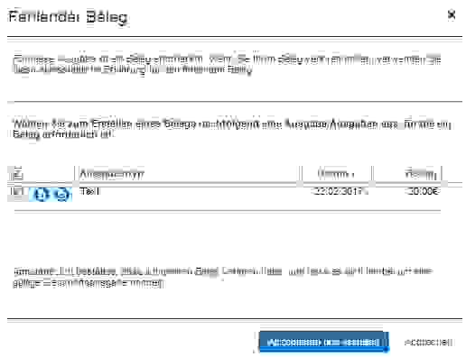 Eigenbeleg in Concur generieren
