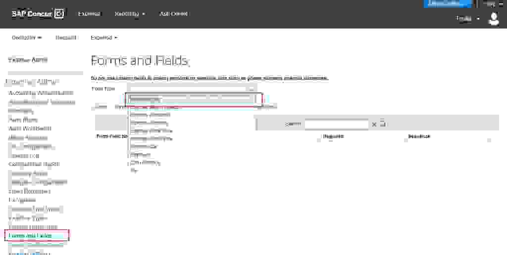Forms and Fields in Concur